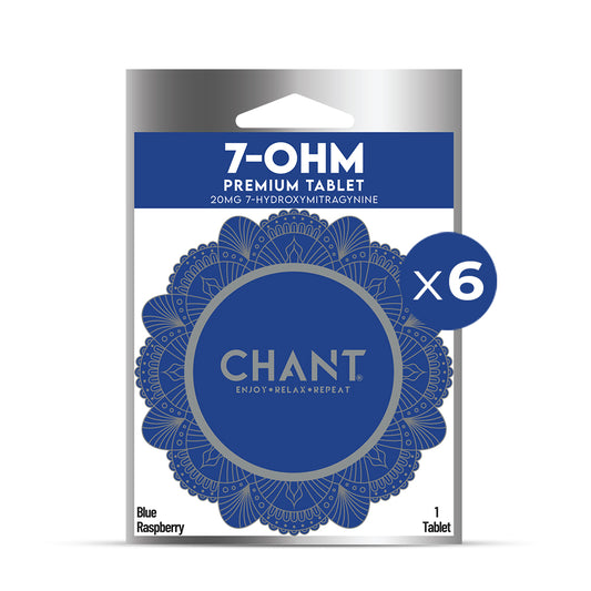 Chant 7-OHM Tablet – Blue Raspberry - Pack of 6