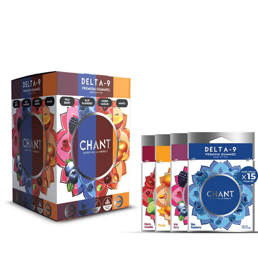 Chant Delta-9 THC Gummy – Mixed Display – 60 Pouches / Display