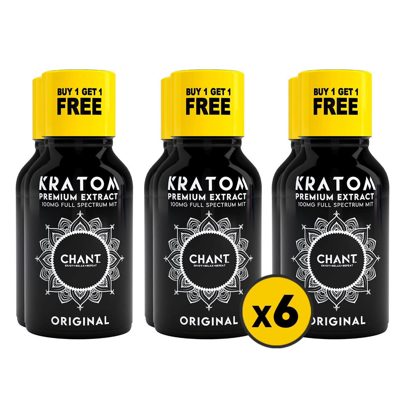 Chant Kratom Extract – Original 100 MIT - Pack of 6