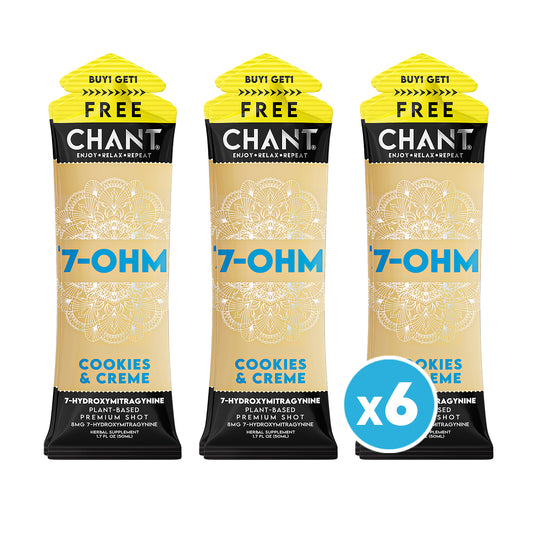 Chant 7-OHM Shot – Cookies & Creme - Pack of 6