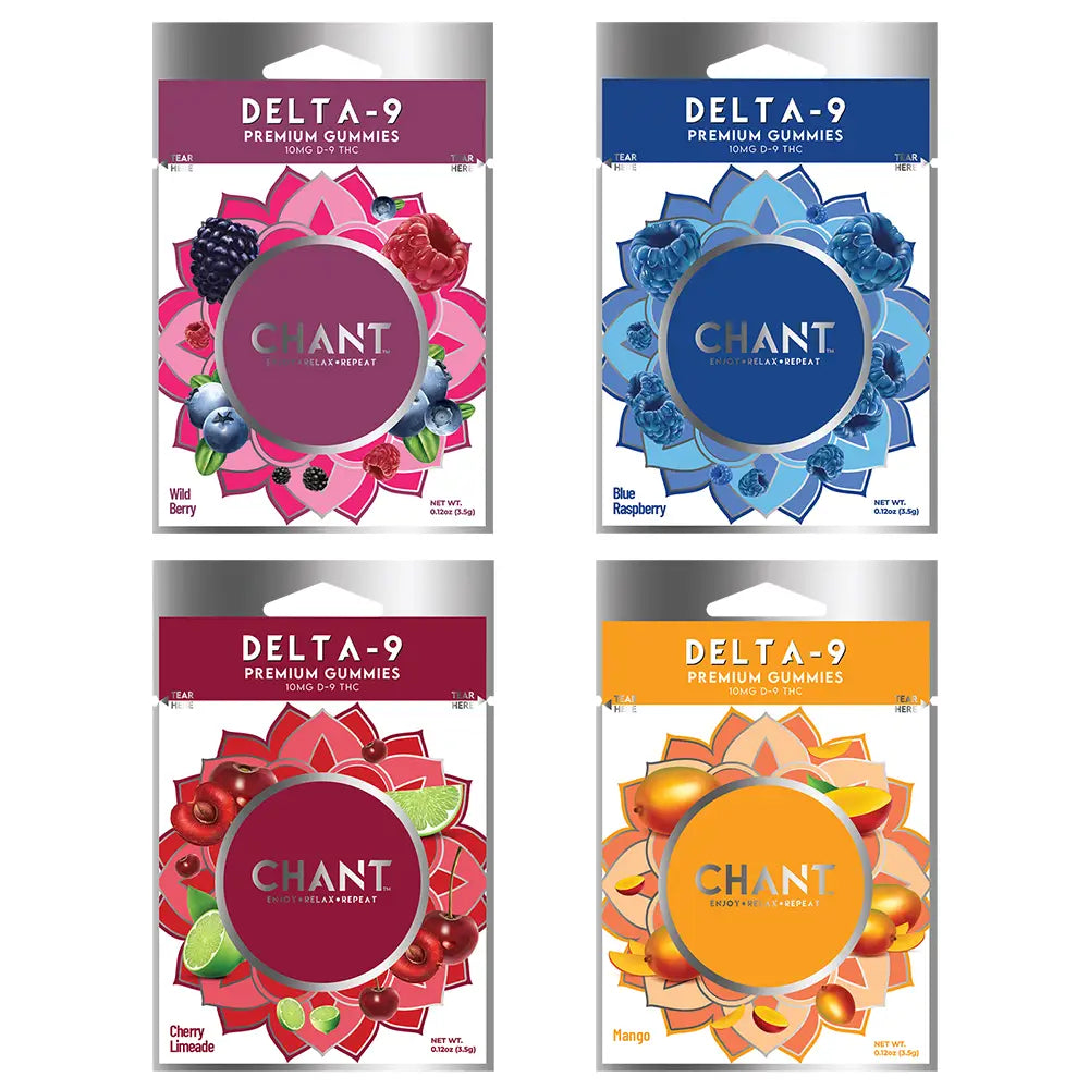 Chant Delta-9 THC Gummy – Mixed Display – 60 Pouches / Display