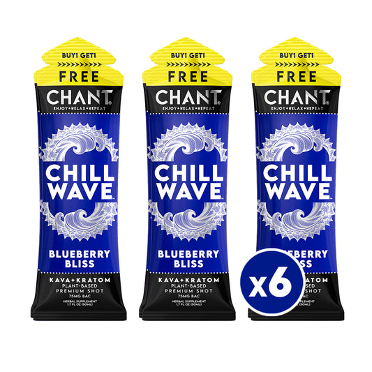 Chant Chill Wave Shot – Blueberry Bliss - Pack of 6