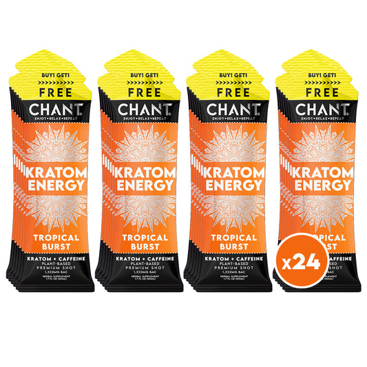 Chant Kratom Energy Shot – Tropical Burst - Pack of 24